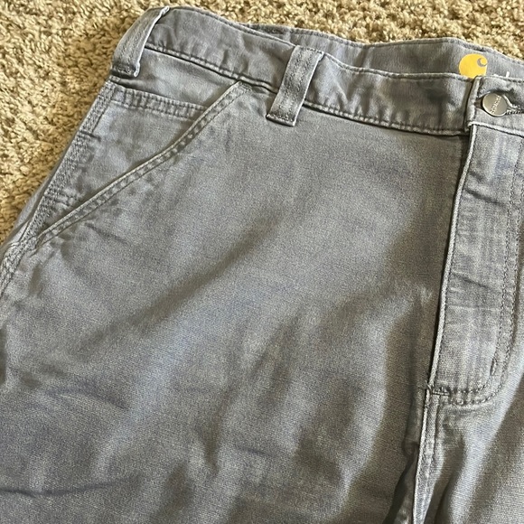 Men’s Carhartt gray carpenter utility work shorts Sz 38 - Picture 3 of 16